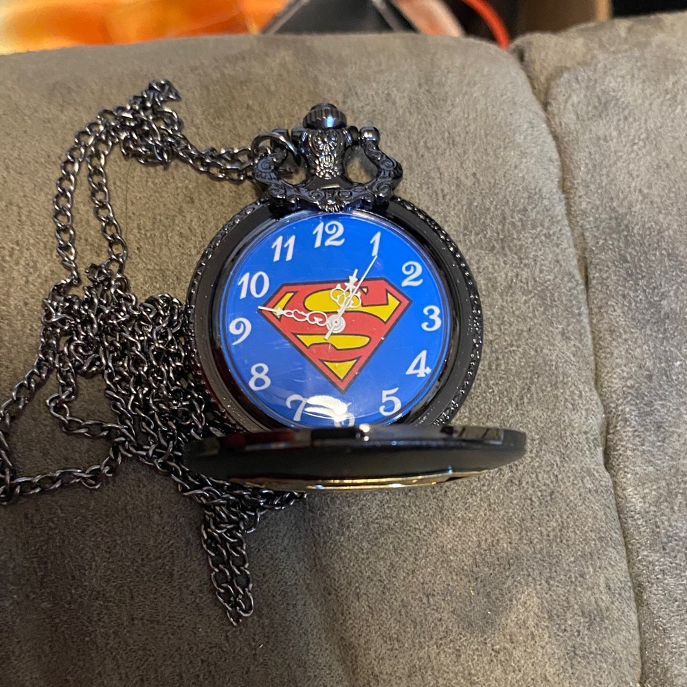 Superman Pocket Watch with Chain
